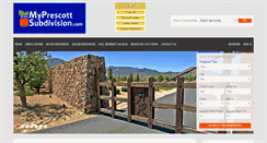 Desktop Screenshot of myprescottsubdivision.com